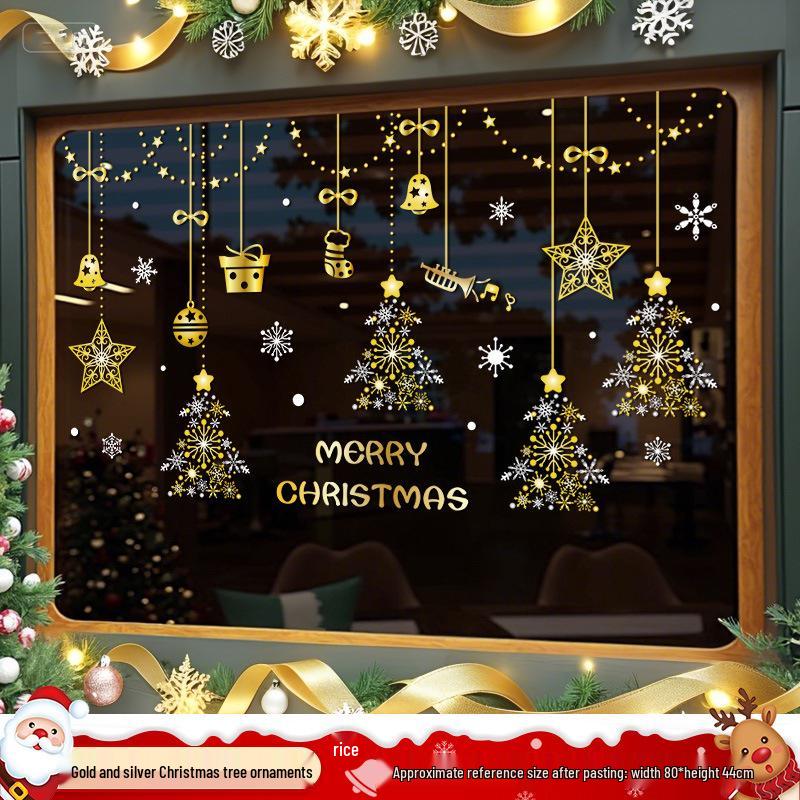 Santa Claus Window Cling Christmas Decoration Decal