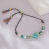 Colorful Cross Braided Bracelet For Women Bohemia  Pearls Adjustable Bracelet Friendship Jewelry