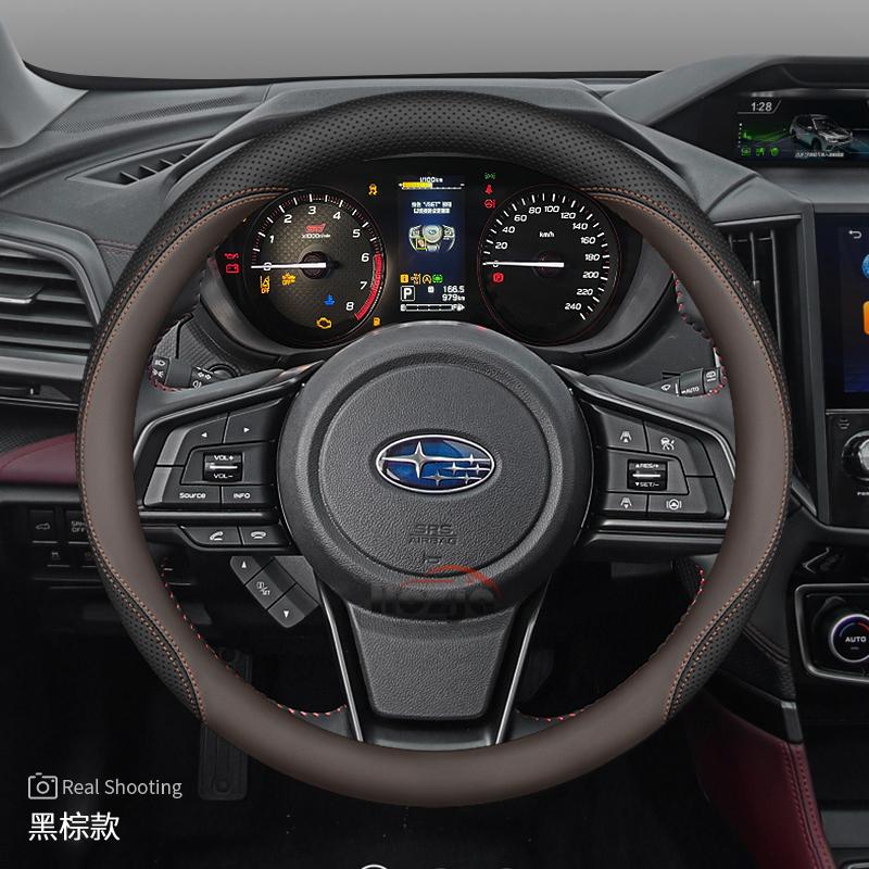 Leder-Autolenkradabdeckung für Subaru Forester BRZ Crosstrek Outback 2024 2025 2026 Zubehör
