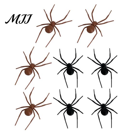 3D Creepy Spider DEcor 2/4/8Pcs Refrigerator Magnet, Lifelike Decorative Magnet for Spooky Decor Metal Surfaces, Magnetic Halloween Party Kitchen