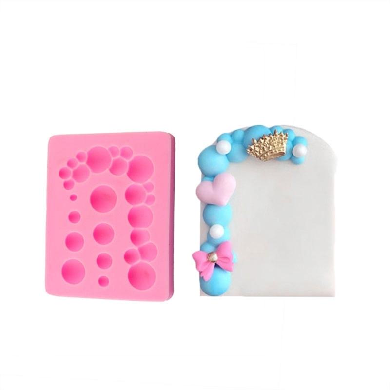 Chocolate Candy Bubble Fondant Mold Hemisphere-Shape Silicone Mold Half Round Baking Fondant Mold Cake-Decor DIY Tool