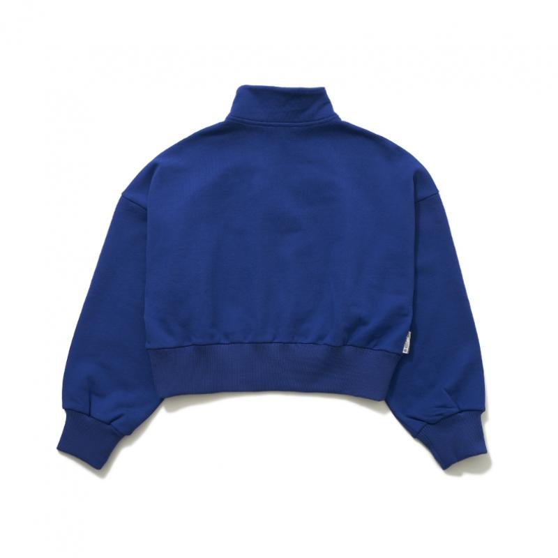 Blu Dot Oversized Half Zip Sweatshirt Bl