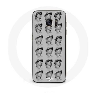 Coque - MANIACASE - Samsung Galaxy S7 - Souple - Statue - Gris