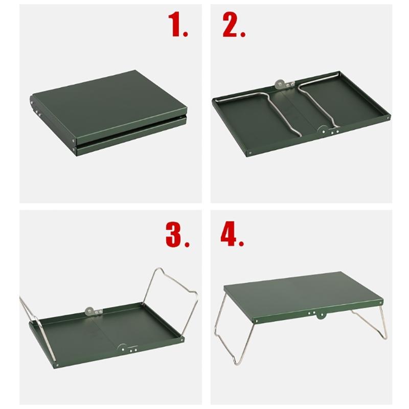 Lightweight Foldable Camping Tables Aluminum Alloy Folding Table Outdoor Compact Picnic Desk for Fishing Picnic Barbecu