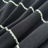 Summer Women Casual Black Sleeveless Striped Long Maxi Knitted Sweater Dresses