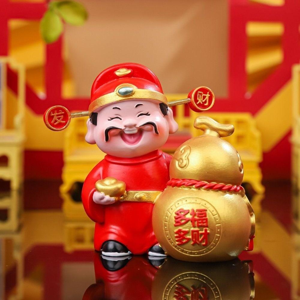 Resin 2026 Horse Year Mascot Statue Chinese God Figures Ornament  Spring Festival