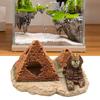 Fish Tank Decoration Colorfast Anti-Deformed Fall-resistant No Pollution Pyramid Sphinx Porous Rockery