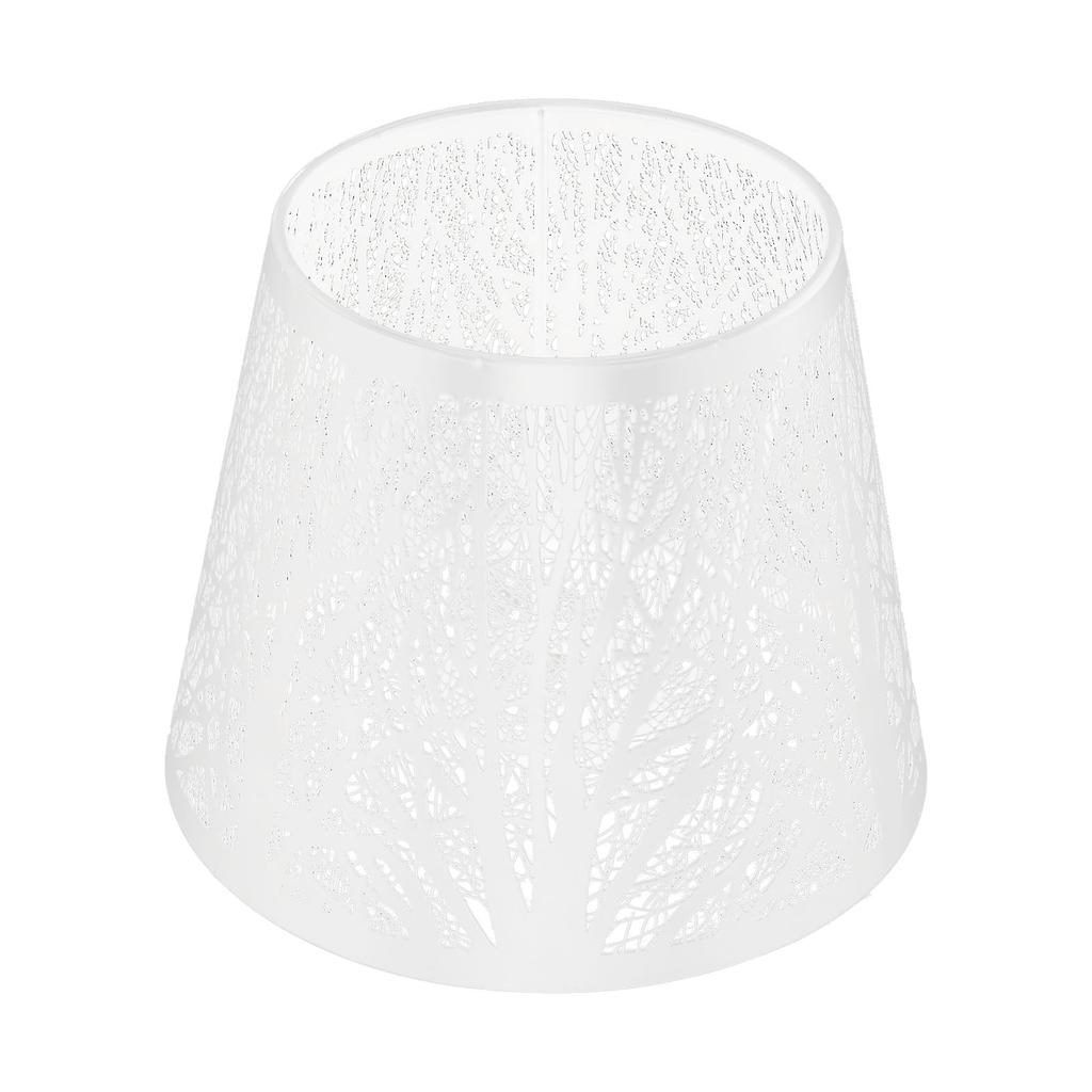 Wrought Iron Lampshade Carved Forest Tree Shaped E27 Mini Lamp Shade for Table Lamp Bedroom Bedside Decor