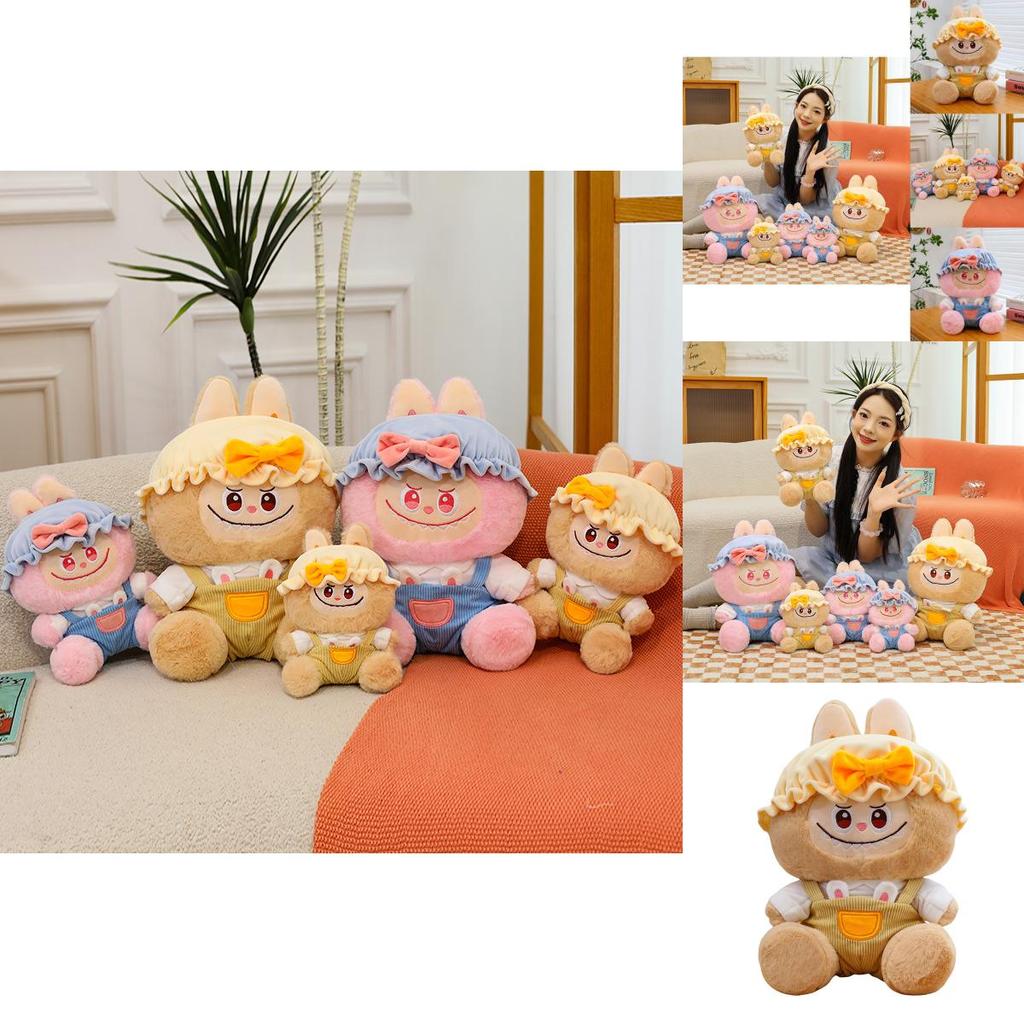 Plush Bear Doll With Sitting Strap For Kids Gift Collectors Soft Toy