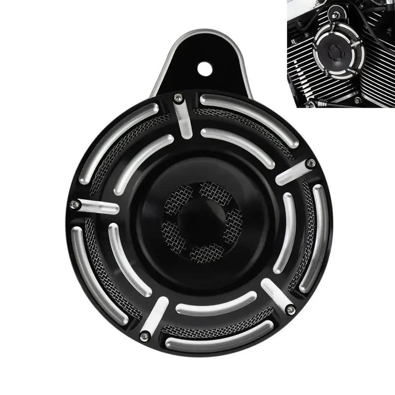 Motorcycle Black/Chrome Horn Cover CNC Aluminum Horn Assembly For Harley Touring 1991-Later Big Twin Sportster XL 883 1200 07-Up