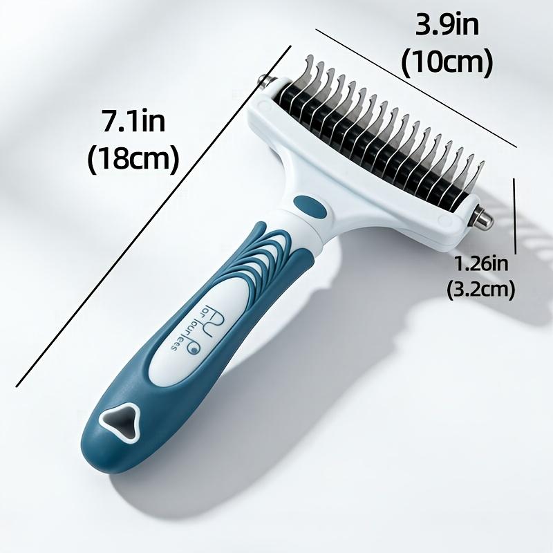 Stainless Steel Pin Rake Comb Professional Grooming Detangling Brush Suitable Medium Large Dogs Cats Daily Beauty Care Supplies