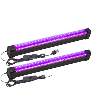 395-405nm Czarny Lampa LED UV T8 Rura 5V Wtyczka USB Światło Ultrafioletowe do Manicure Sceny Imprezy Efekt Fluorescencyjny