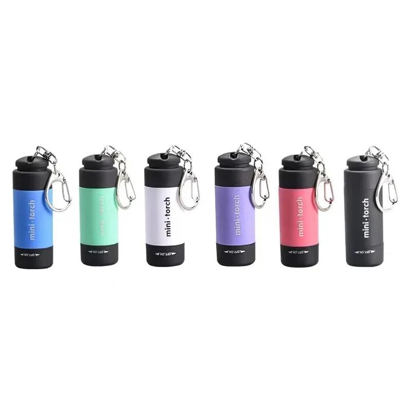 Mini USB Rechargeable Keychain Torch - Waterproof LED Pocket Flashlight by Stonego (1PC)
