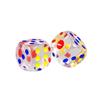 Acrylic Transparent Dice Shaker with Colored Dots - Large Size Children's Toy Dice Cup
