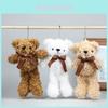 Entzückendes Teddybär-Plüschtier mit Schleife Niedlicher Teddybär-Rucksackanhänger