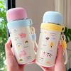 Cartoon Prints Small Thermal Cup 350/500ml Leak-proof Students Pocket Flask Lightweight Stainless Steel Travel Coffee Mug