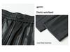 2025 Autumn/Winter Women's High Waist Leather Pants - Stylish Wide-Leg, Loose-Fit, Elastic Drape Trousers