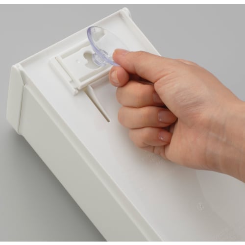 Inomata Chemical Plastic Bag Stocker, White