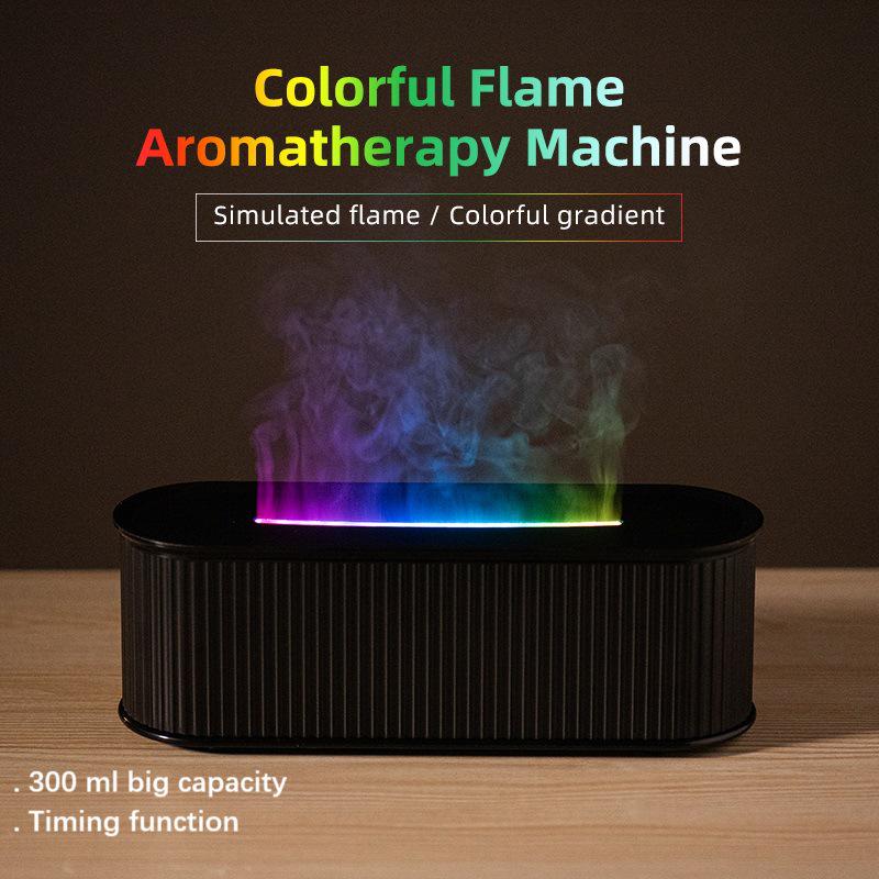Silent Flame USB Humidifier & Aroma Diffuser with Colorful Night Light