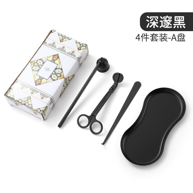 Stainless Steel 3-Piece DIY Candle Tool Set - Candle Extinguishing Cover Wick Trimmer & Extinguisher for Scented Candles