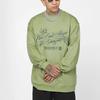Li-Ning Badfive Series Sports Basketball Print Loose Round Neck Pullover Sweatshirt Unisex Tops Eucalyptus-Green AWDRH65-2