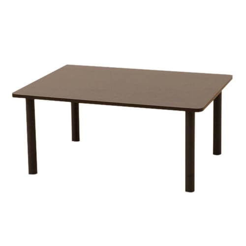 Nitori Hello Coffee Table with Easily Removable Legs, Dark Brown, 80cm Wide x 60cm Deep x 36cm High, 8760957