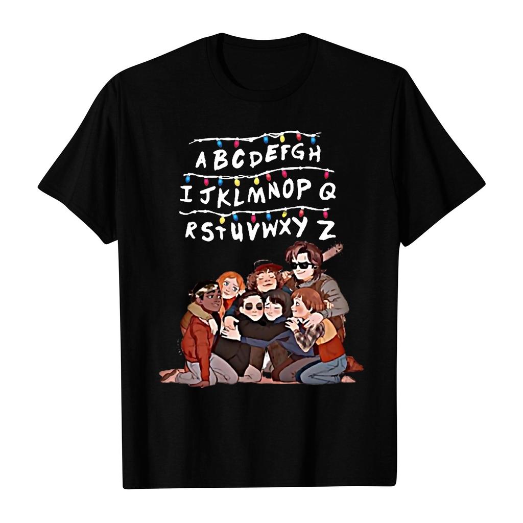 Damen- und Herren-Unisex-Mode Bedrucktes Rundhals Kurzarm T-Shirt Pullover Oberteil