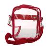 Women PVC Transparent Shoulder Crossbody Bag Fashion Waterproof Transparent Handbags Sports Zipper Shoulder Bag Cross Bags