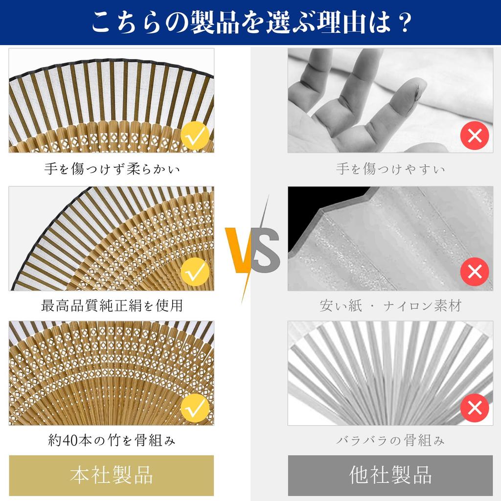 Ganve Folding Made in Durable and Premium Comes with a Bag and Gift and Folding Perfect for Summer Day Fireworks Festival Yukata Kimono Summer