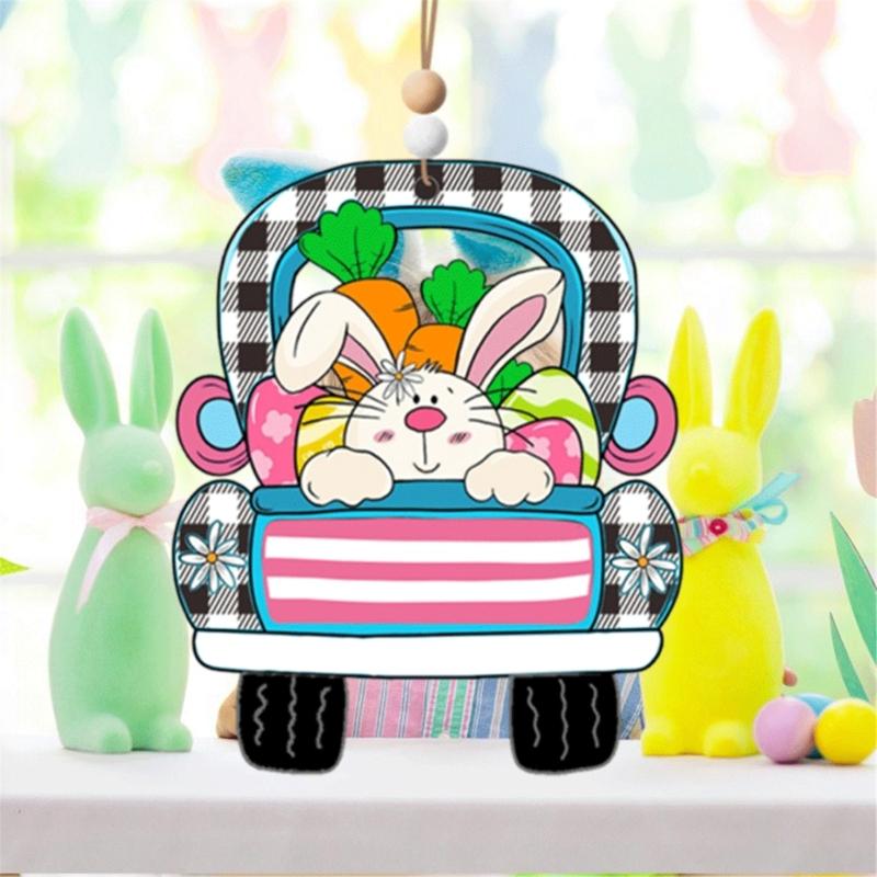 Easters Door Sign Offering Color Easters Party Supplies Wood Door Ornament Suitable for Home Office and Shop Decorations