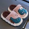 Children's Cotton Slippers for Winter, Boys' Dinosaur Indoor Home, Girls' Baby, Children's Anti Slip Parent-child Cotton Shoes
