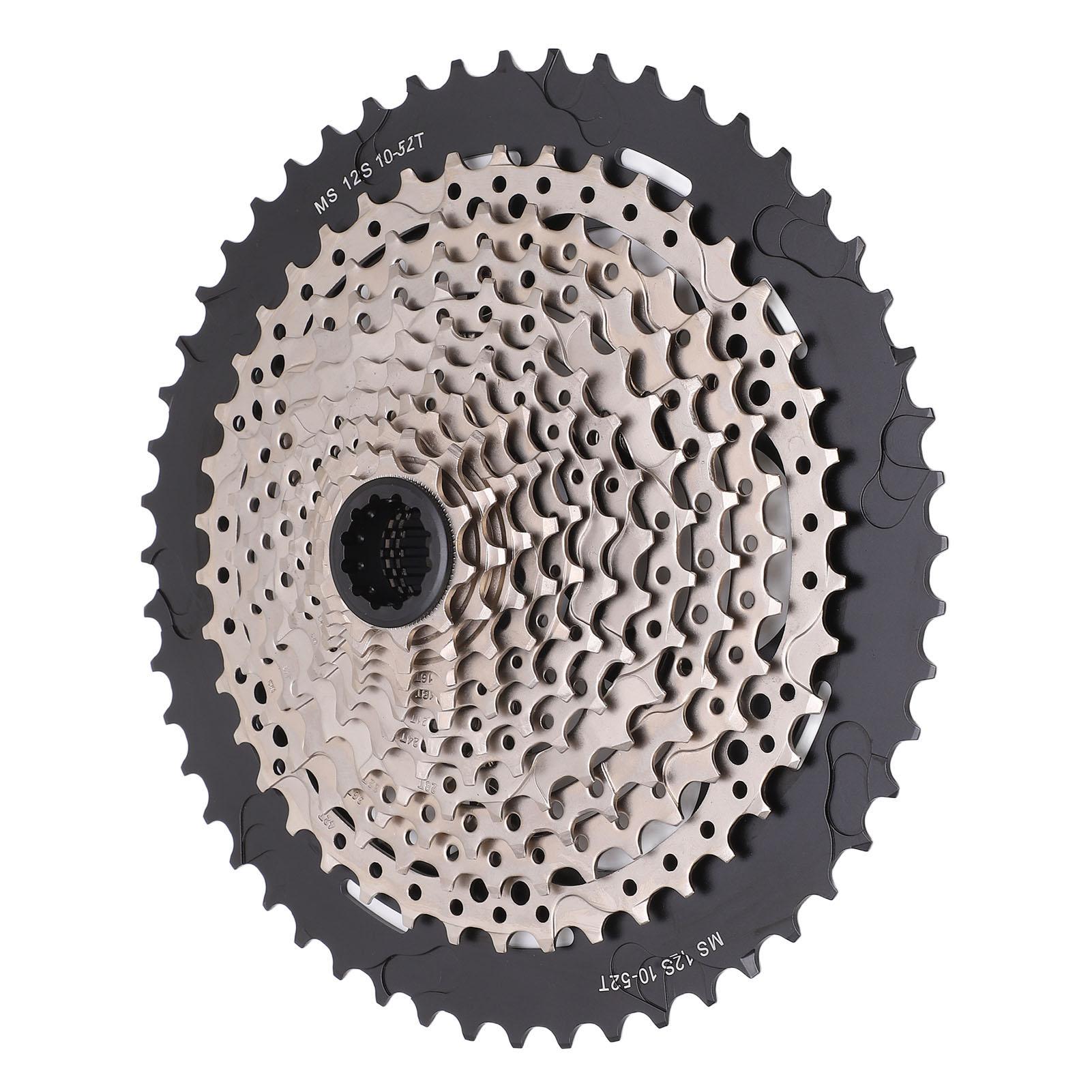 Mountain Bike Cassette Ultra Light Spline 12 Speed 10‑52T Cassette for M7100 M8100 XTR M9100