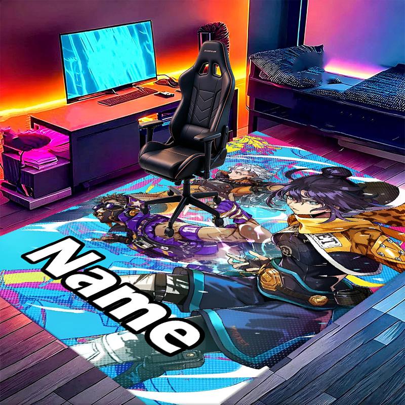 Custom Name Personalized Apex Legends Print Carpet, Versatile Home Decor Rug, for Playroom, Apartment, Balcony, Entryway, Hallway Gift