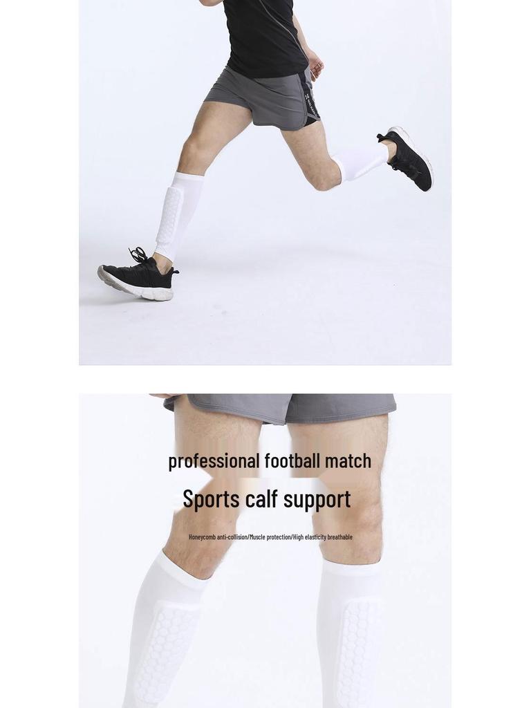 Calf Shin Guard Protective Sleeve for Kicking & Anti-Collision - Professional Sports Gear for Football, Running Leg Warmers.