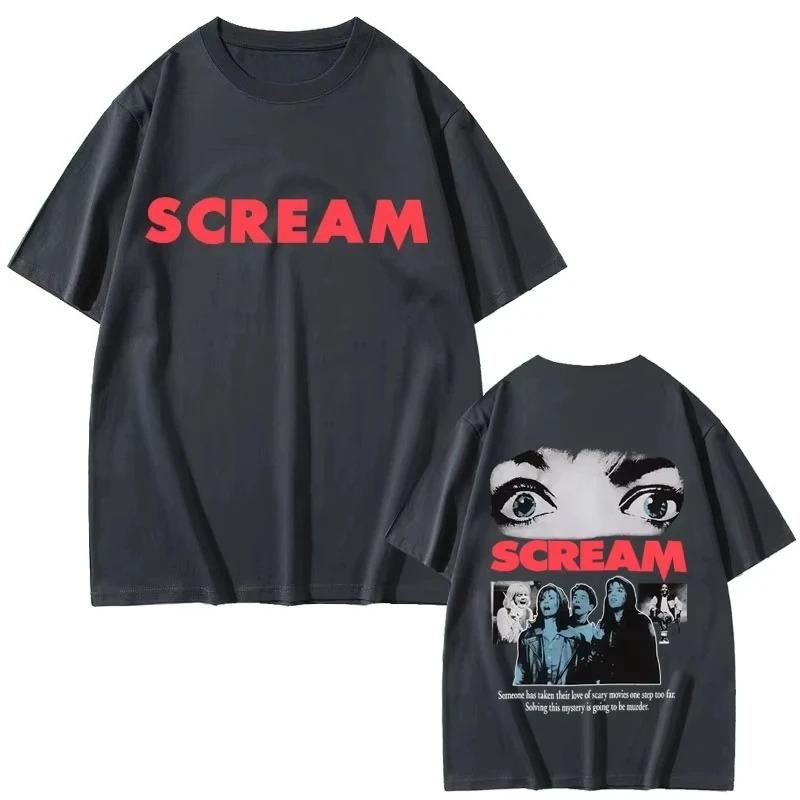 Summer Fashion Trendy Tee 2026 Classic 90s Horror Movie Scream T-shirt Billy Loomis We All Go A Little Mad Billy T Shirts Men Women Vintage T-shirts