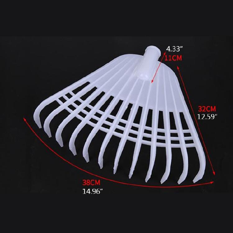 Unique Design Leaf Rake with 12 Tooth Plastic Grass Rake Flower Planting Rake