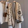 Winer Warm Cashmere Cashew Flower Print Scarf For Women Fashion Thick Blanket Pashmina Shawl Wrap Female Bufanda