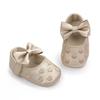 Non-slip Leather Baby Shoes Cute Appearance Soft Material Newborn First Walkers Lightweight Love Bow Toddler Shoes Indoor Use