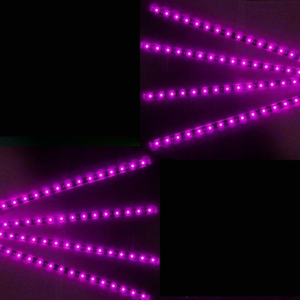 Quality Motorbike Vehicle 30cm 15 LED SMD   Flexible Waterproof DC 12V Car LED Light Strips Purple