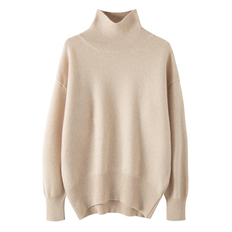 Autumn Street Style: Versatile Japanese Wool Knit Long Sleeve Top