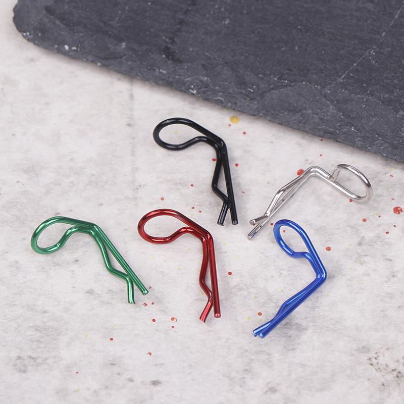 10Pcs Rc Body Clips 90-Degree Angle Springy Pins Bent Springy Pins For 1/8 1/10 1/12 Scale Model Car Truck Crawler Truck