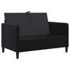 Storage Sofa in Black 122 x 78 x 87 cm Polyester
