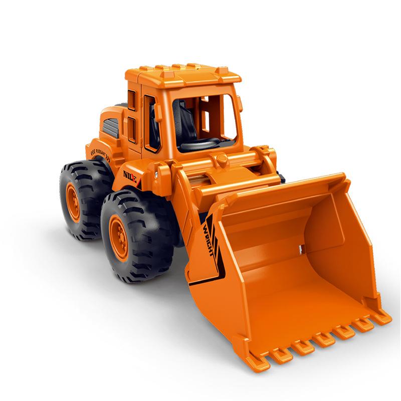 1Pcs Classic Vehicle Engineering Models Car Excavator Bulldozing Shovel Retro Toys Children's Toy Car