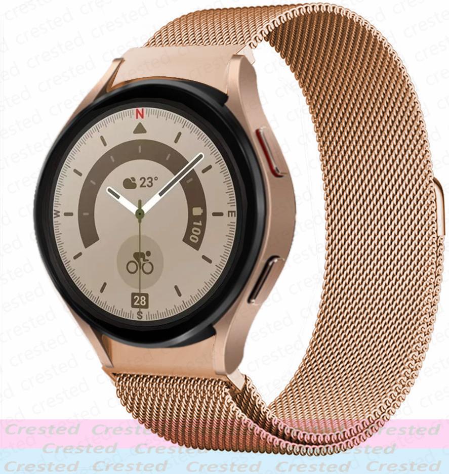 Milanese Loop Strap For Samsung Galaxy Watch 5/6/4 Classic/44mm 40mm 46mm No Gaps Metal Bracelet Galaxy Watch 5 pro 45mm Band