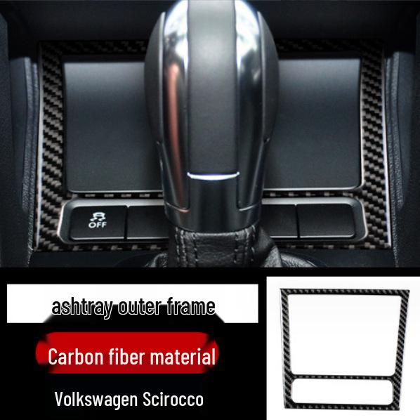 Volkswagen Scirocco Interieur Kohlefaser Konsole, Schalthebelrahmen, Türgriff & Luftausströmer Aufkleber Zubehör