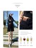 Women's High-Waisted Black Denim Shorts - Summer Slimming, Loose, Wide-Leg Versatile Hot Pants.