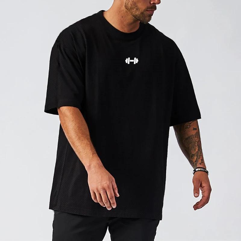 Muscleguys Men's Breathable Running Quick-drying Half Sleeve T-shirt Large Size Tops
