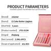 6pcs moisturizing and long-lasting three-dimensional lip gloss set, natural water light, beeping lip liquid, non-stick cup, non-fading lip gloss