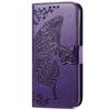 Butterfly Embossed Leather Wallet Flip Case for Samsung Galaxy S26 S25 S24 S23 S22 S21 S20 Ultra Plus FE Edge, Card Holder Cover