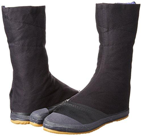 Moonstar Tabi Work Socks for Men and Women, Practical and Lightweight, 10-Piece Tabi A, Black, Size 22.5 Cm, 2E